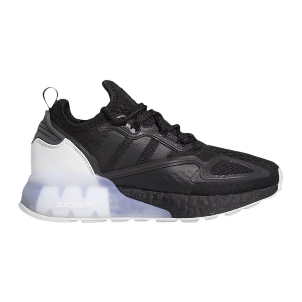 adidas Originals ZX 2K Boost Shoes Kids' Sz. 4 black/ white